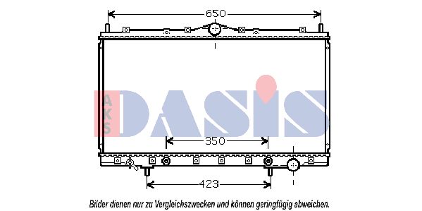 AKS DASIS Jäähdytin,moottorin jäähdytys 140058N